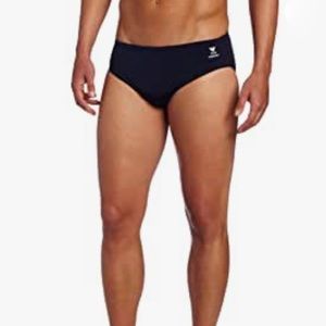 NWT TYR Men’s Racer A Navy Durafast Elite Briefs